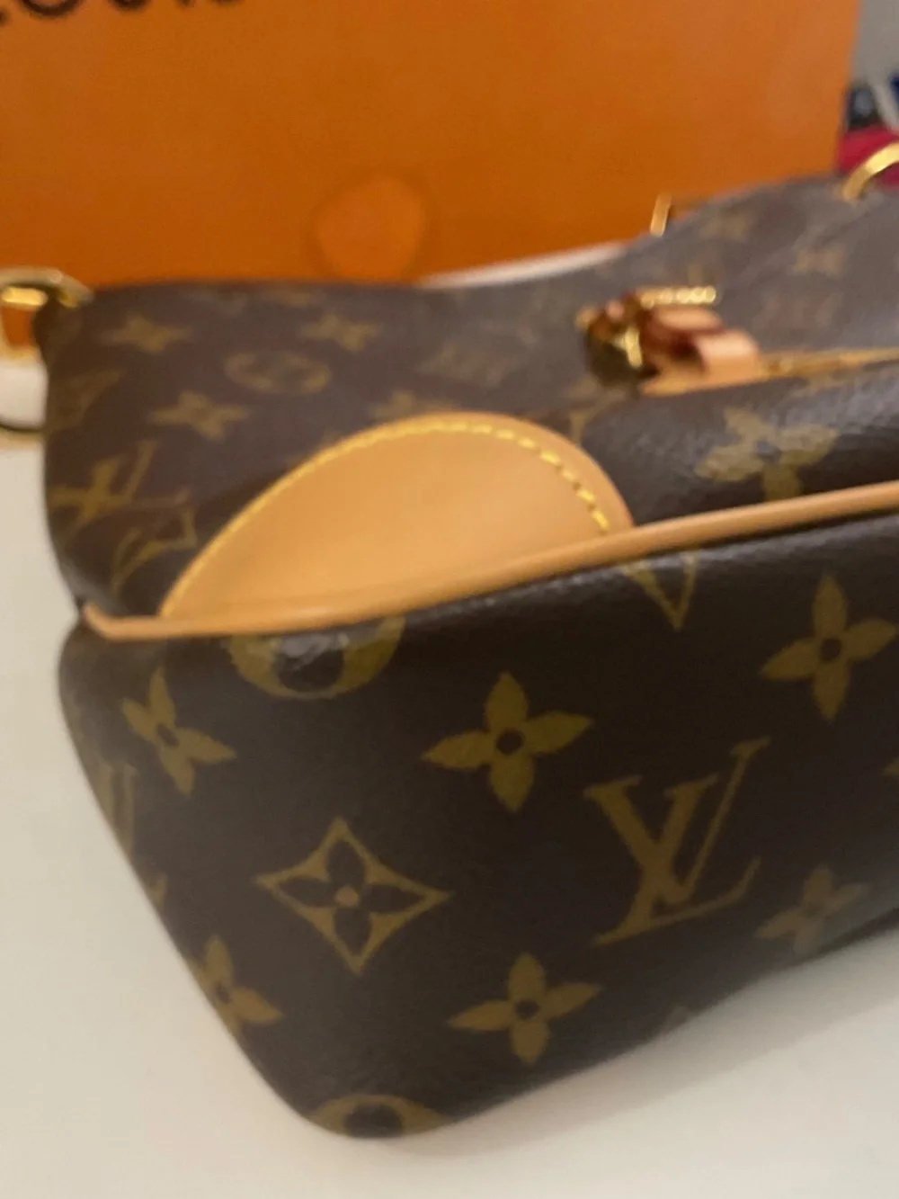 LOUIS VUITTON Shouder Bag Brown Leather M45354.